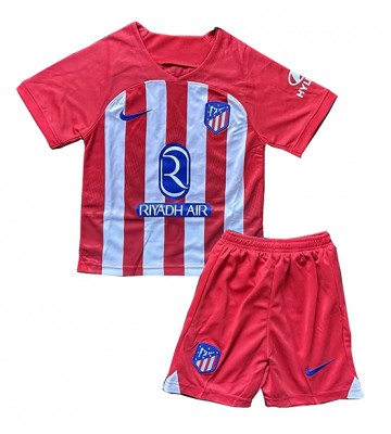Atletico Madrid Domácí dres komplet pro Děti 2023-24 Krátkým Rukávem (+ Krátké kalhoty)